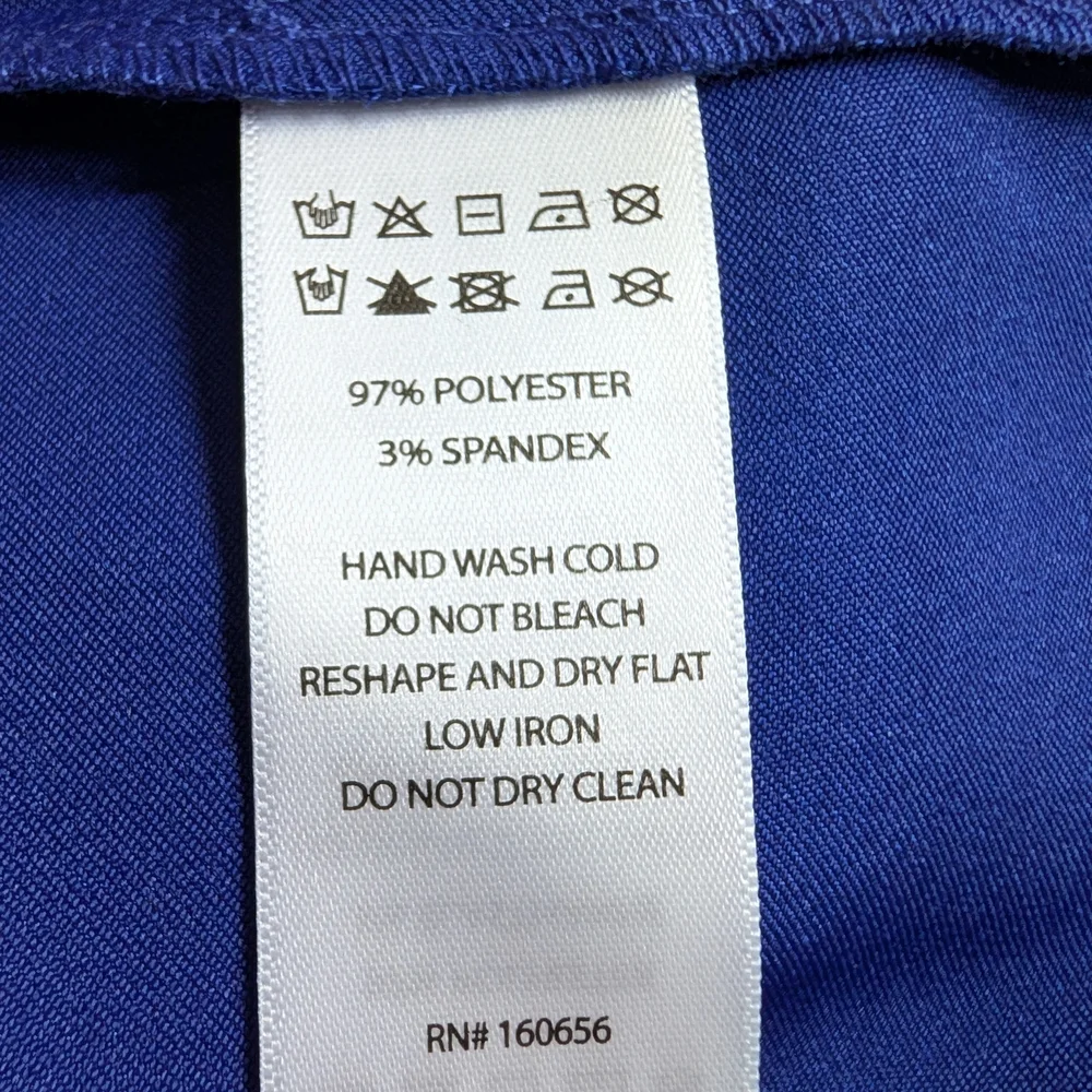 Rachel Zoe Royal Blue Satin Blouse - Picture 11 of 13